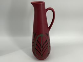 Zeller Keramik Georg Schmider Rote Vase mit Muster