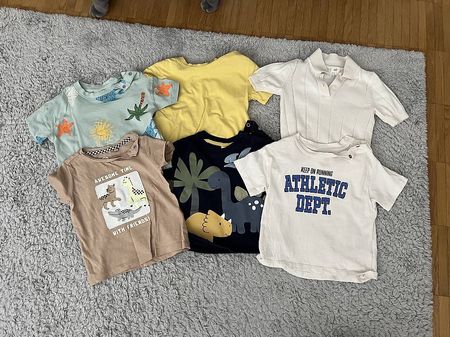 6x T-Shirts Gr. 74/80