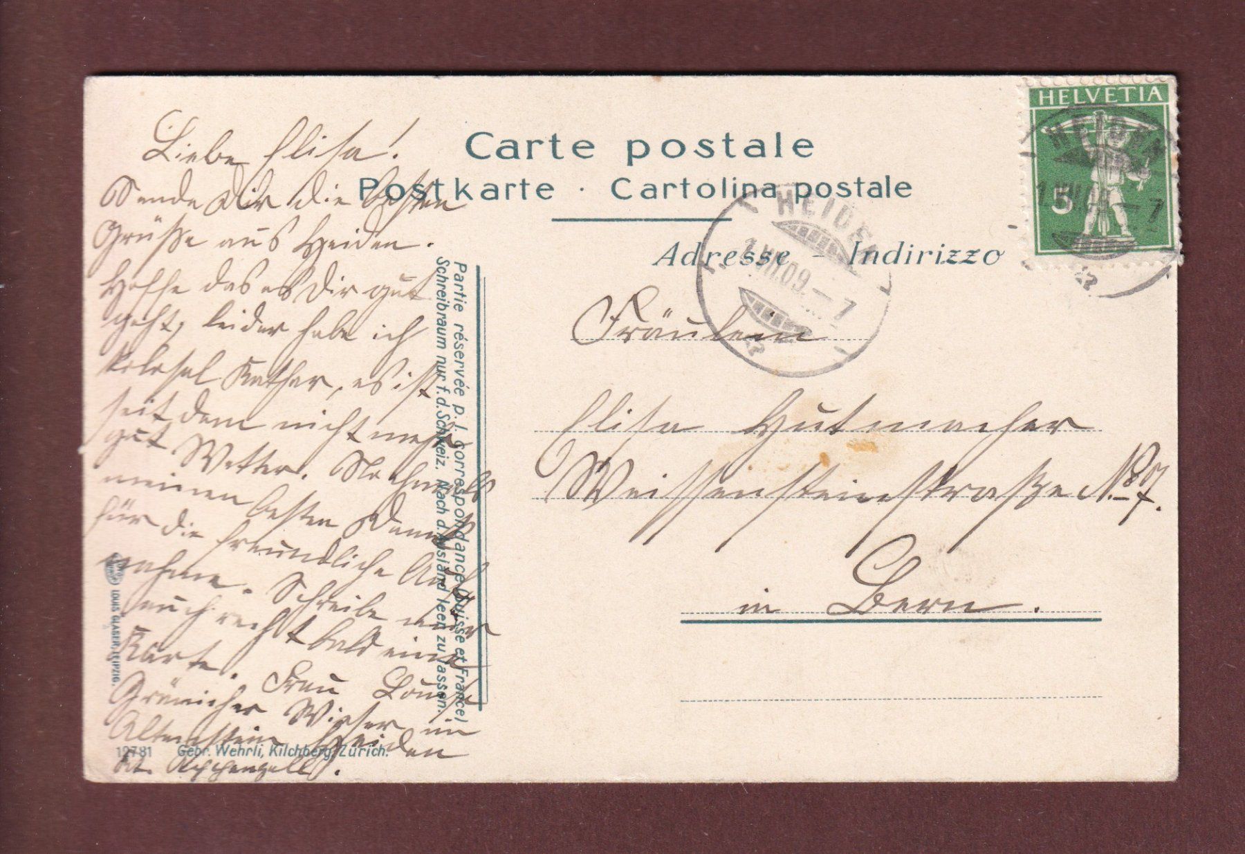 Cartoline postali: SEEALPSEE - Kinder - 1909 – Usato da Pully venduto da nicecards-shop 1