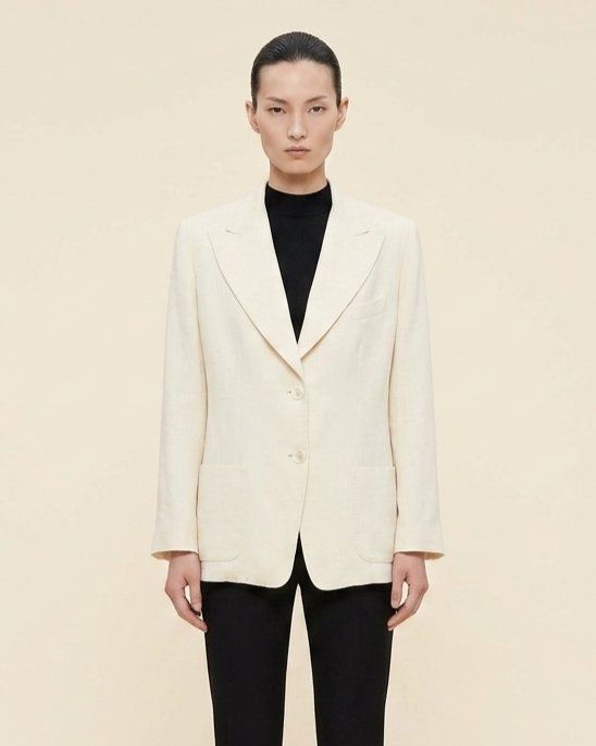 Max Mara Giacche: Veste Blazer Beige Crème MAX MARA – Usato da Fribourg venduto da re-fine