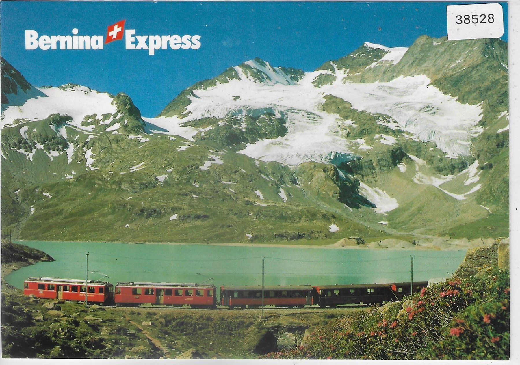 Cartoline postali: Bernina Express auf dem Bernina Pass – Usato da Ettingen venduto da Kartenplanet