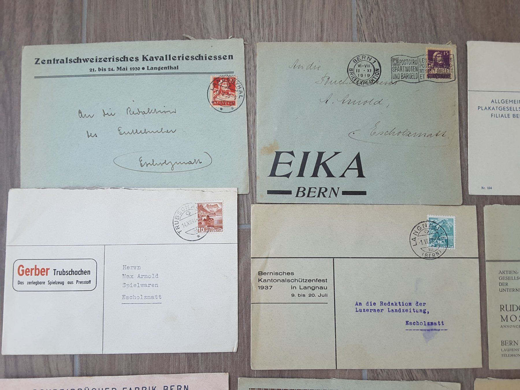 Timbri: Firmen - Namen Kt. Bern – Usato da Reichenburg venduto da Pipo-67 1