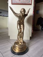80cm Grosse Emily Rolls Royce Skulpur Messing 
