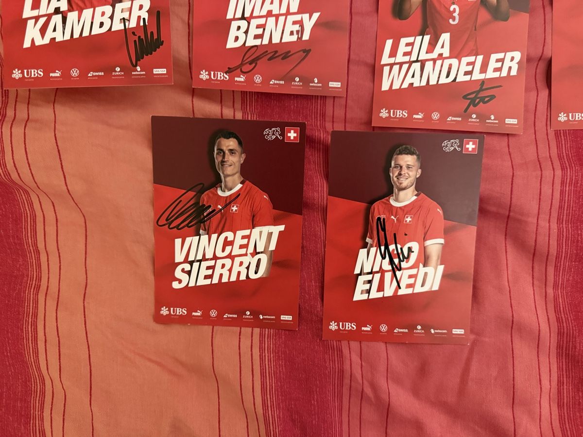 Autografi: Autogrammkarten Nationalteam Schweiz – Usato da Rüschlikon venduto da Andi_2000 3