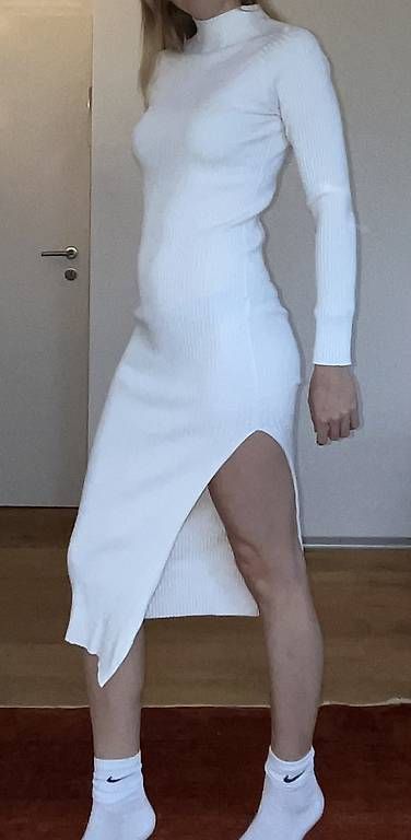 Kleider: Weisses langarm Kleid – Gebraucht aus Murten von leonie_tutti 3