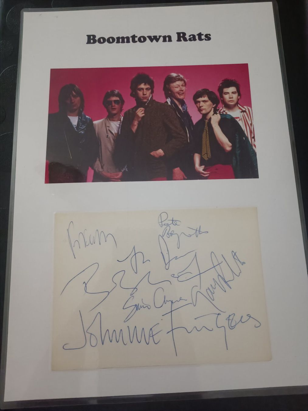 Autographes: Boomtown Rats - 20x30 cm - Handsigniert – D'occasion à Menziken par Artographs 1