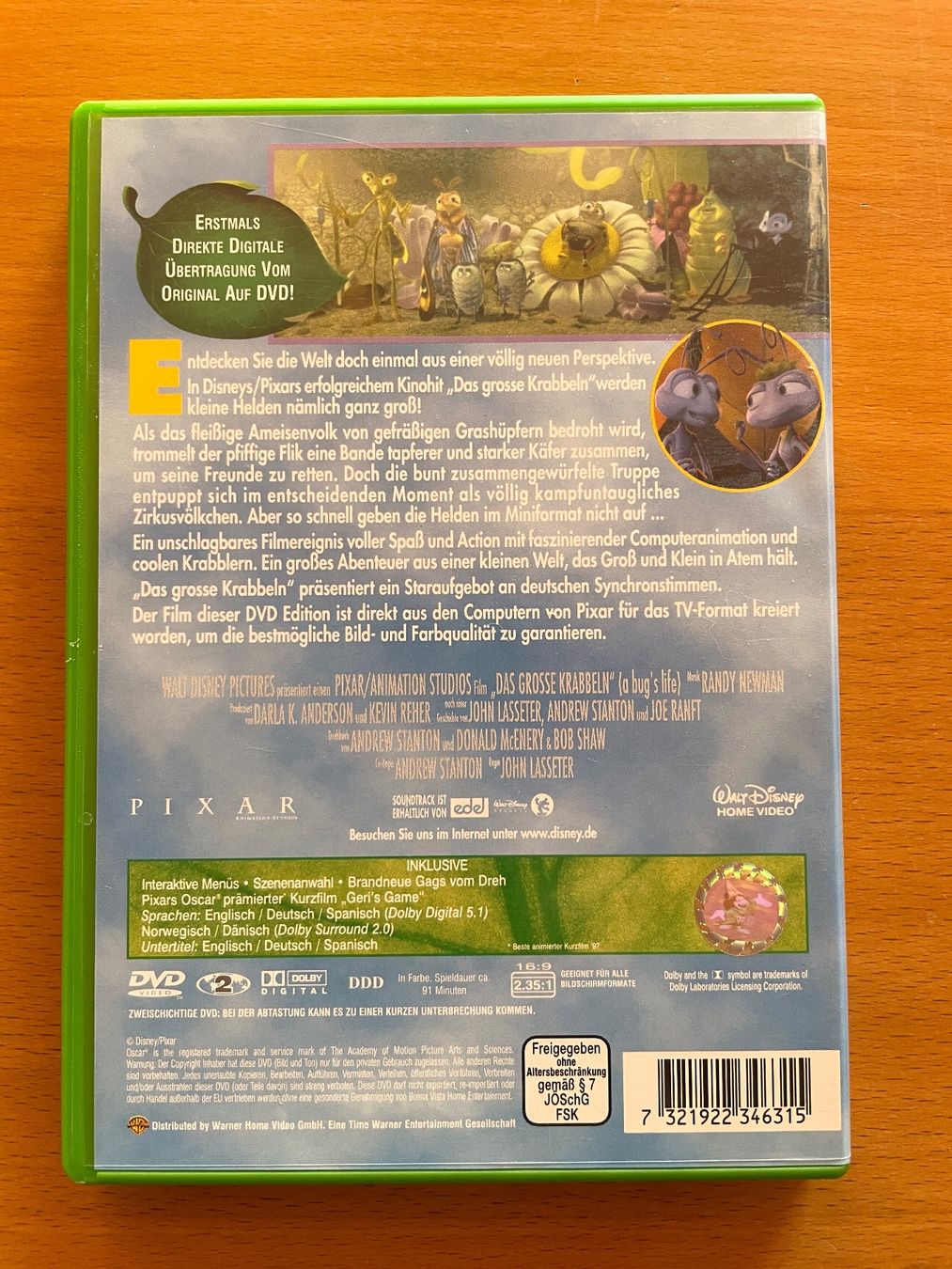 Tutti i DVDs: DVD Das grosse Krabbeln – Usato da Rickenbach BL venduto da Morlog 2