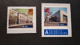 einzelmarken "überdruck schweizer bahnhöfe" (serie) **