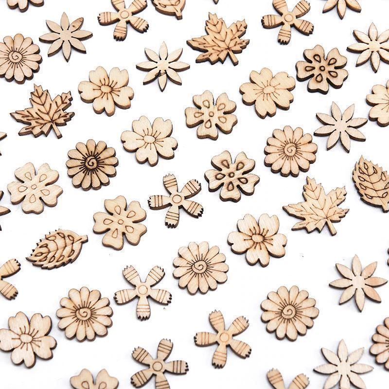Holzartikel: 200 HOLZ BLUMEN - BASTELN - DEKORATION – Neu und originalverpackt aus Kriens von swissgadget 5