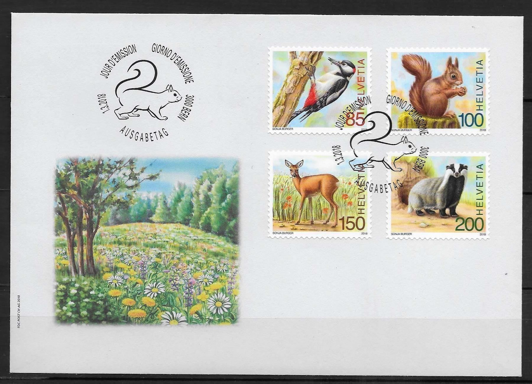 Tutti i francobolli: F1666 - FDC Animaux de la forêt – Usato da Trélex venduto da Phil_Albert