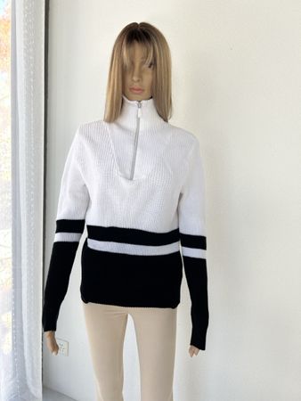 Ralph Lauren Active, sweater, Size S/M, Zip, White/Black