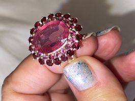 Mozambique Natural Heated Ruby Classic Ring SS925 10cts