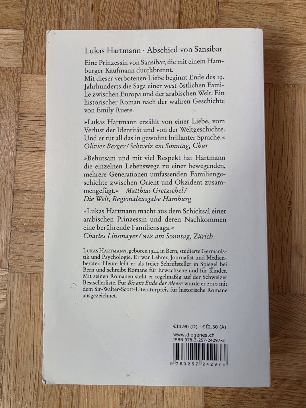 Bücher: Lukas Hartmann - Abschied von Sansibar – Gebraucht aus Stäfa von flamingo_17 1