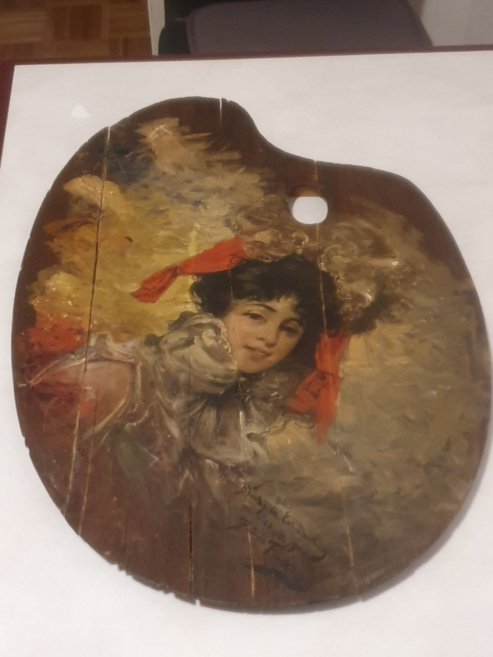 Peintures: Ancienne peinture sur palette – D'occasion à Belmont-Lausanne par MikeC