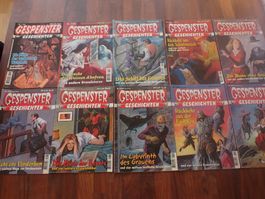 10 alte GESPENSTER Geschichten Comic Hefte BASTEI Verlag (a)