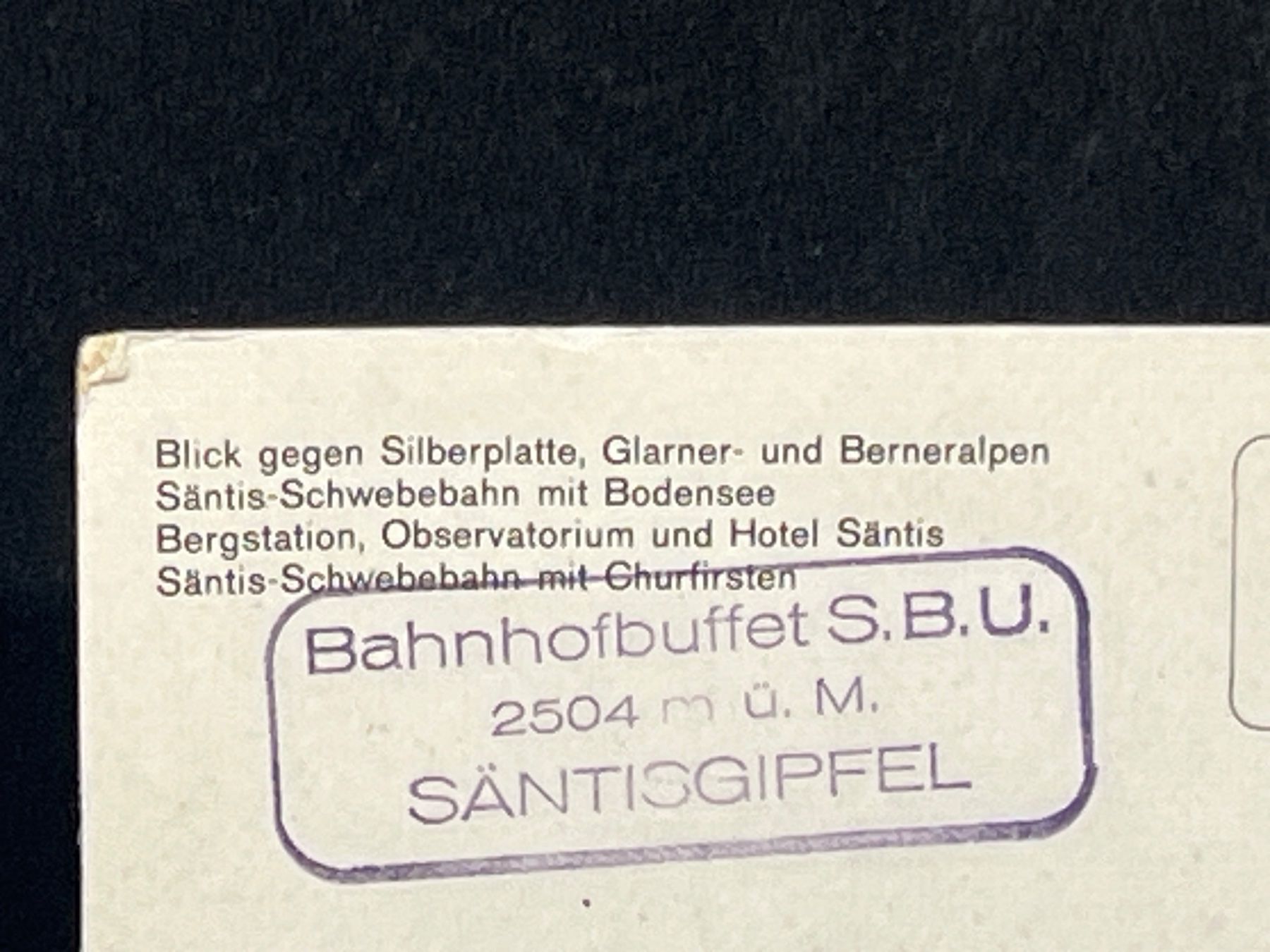 Cartoline postali: Ansichtskarte: Blick vom Säntisgipfel – Usato da Widnau venduto da Brusi9 2