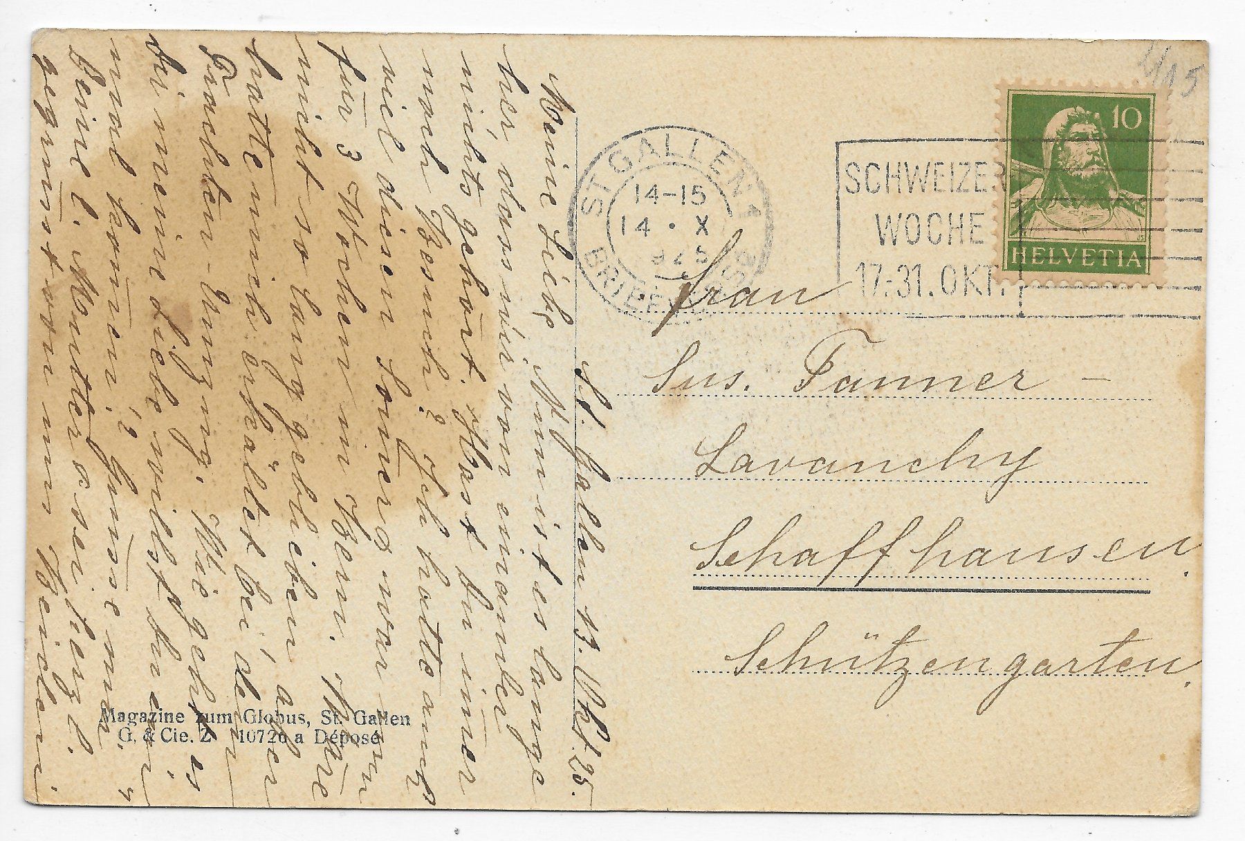 Cartes postales: St.Gallen,  Marktplatz – D'occasion à Hefenhofen par Richsalz 1