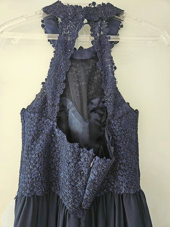 Vestiti: Abendkleid blau Gr. 38 – Usato da Wil SG venduto da cl_au_di_a 3