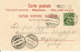 Stabstempel Meiringen auf AK Hotel Grimsel 1901