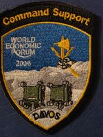 WEF Badge 2006 neu Klett Abzeichen Davos