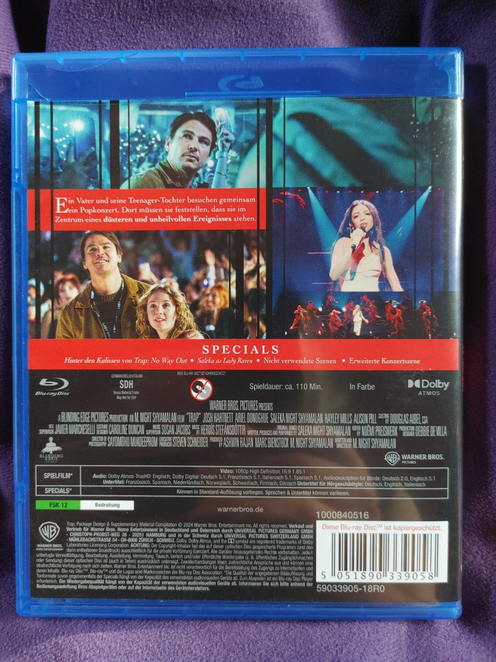 Tutti i DVDs: Trap - M. Night Shyamalan - Blu Ray – Usato da Ibach venduto da FinrodTaralom 1