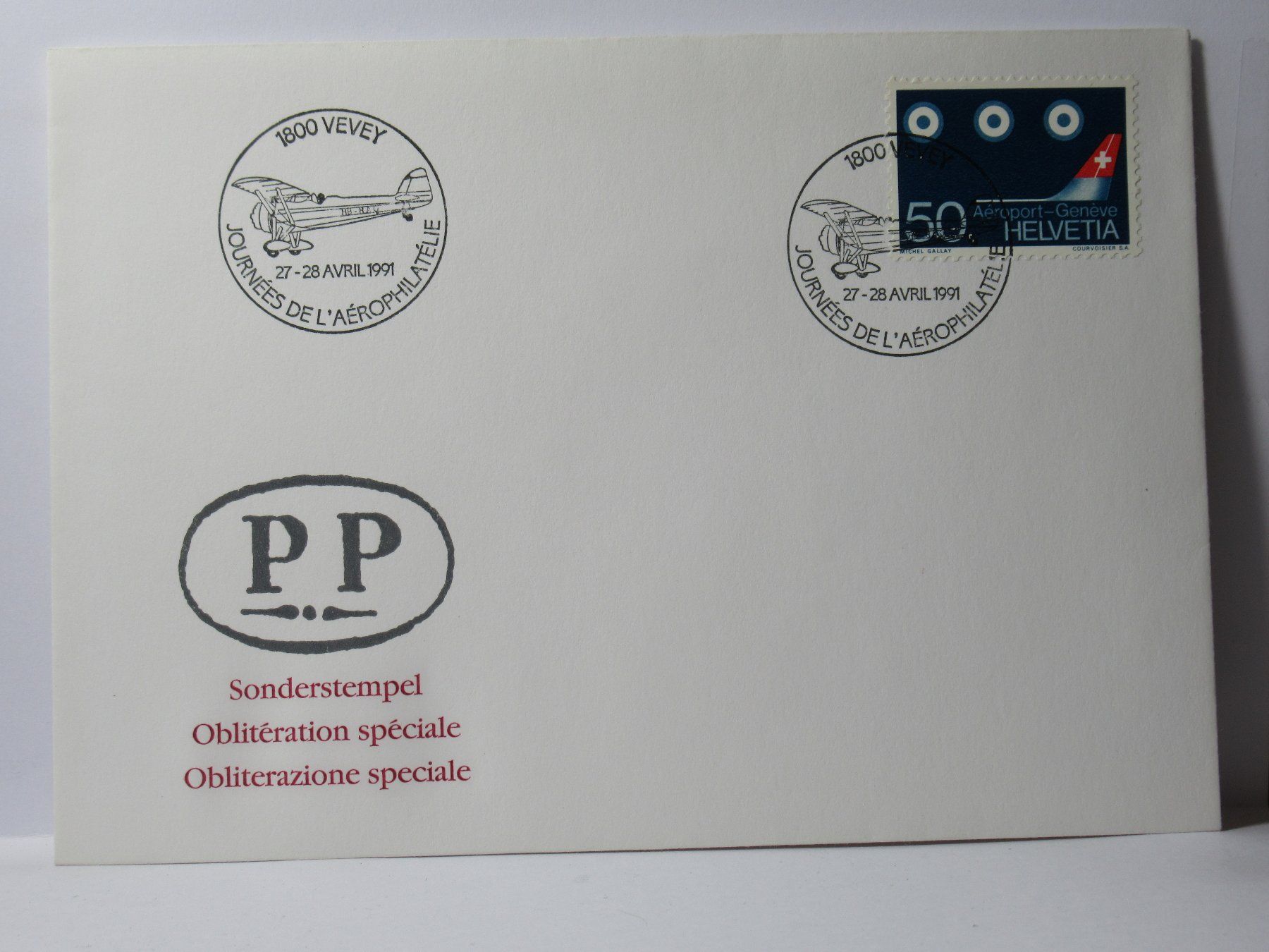 Tous les timbres: Brief , Sonderstempel , Vevey 1991 – Neuf (Voir description) à Grenchen par Bluemchen1900
