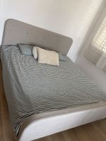 Bettgestell KONGSBERG 180x200 beige Stoff
