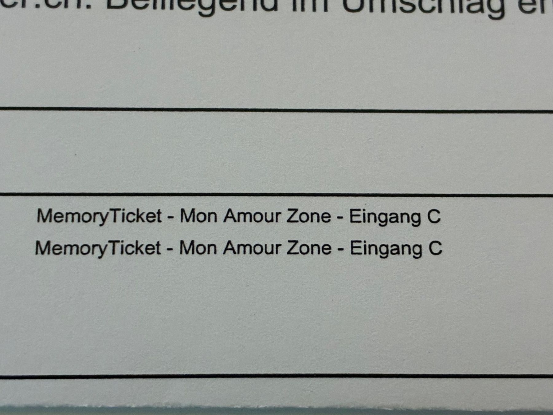 Biglietti: 1 x HECHT Ticket - Stehplatz Mon Amour Zone – Nuovo (secondo la descrizione) da Lichtensteig venduto da PB81 1