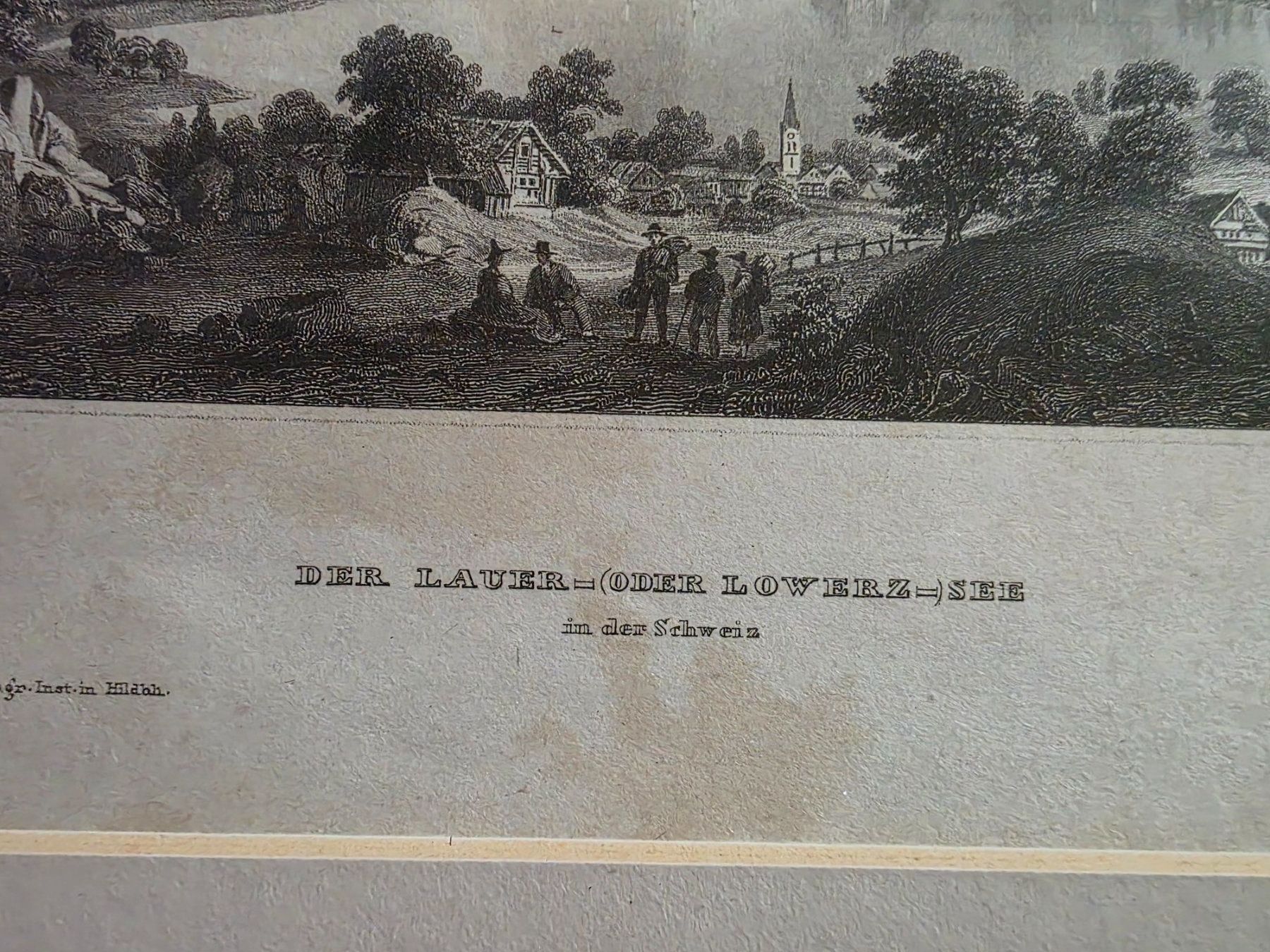Stiche: Stich - Der Lauer- (oder Lowerz) See - wohl 1425 – Gebraucht aus Walterswil BE von Lonitti 5