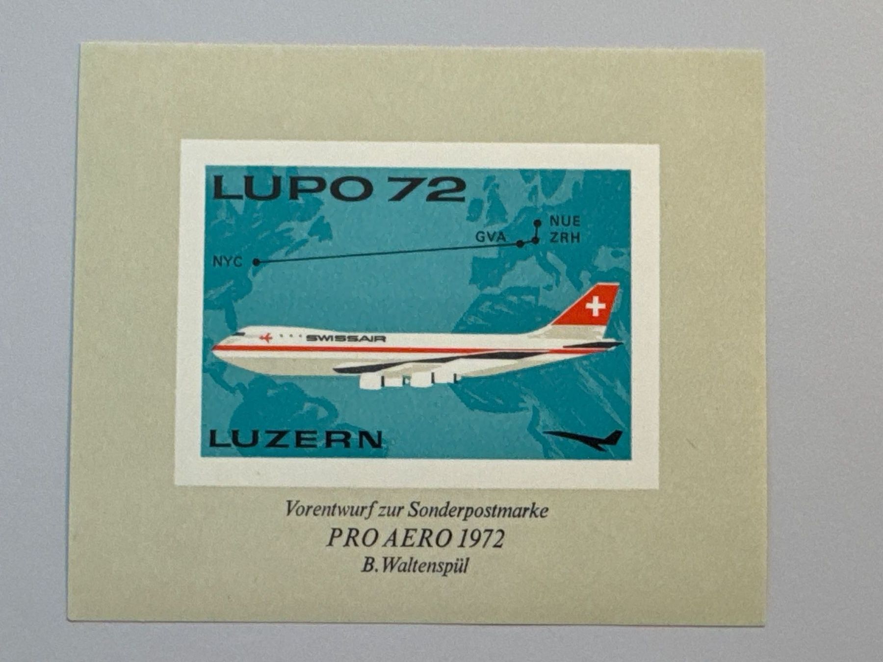 Tutti i francobolli: Pro AERO 1972 - LUPO 72 – Usato da Küssnacht am Rigi venduto da POSTOMASTER