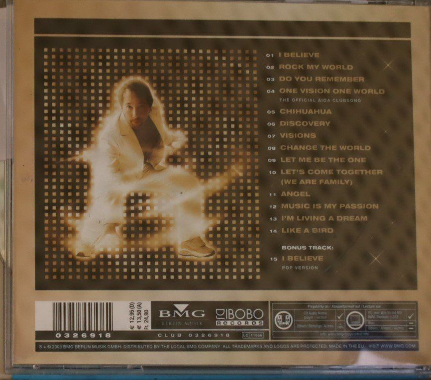 CD: DJ BoBo – Visions – Usato da Luzern venduto da CONTENTI 2