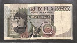 10000 Lire Banknote Italien 1976  🇮🇹 💶 Nicolo Machiavelli