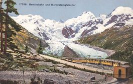 Pontresina GR Engadin Berninabahn Morteratschgletscher