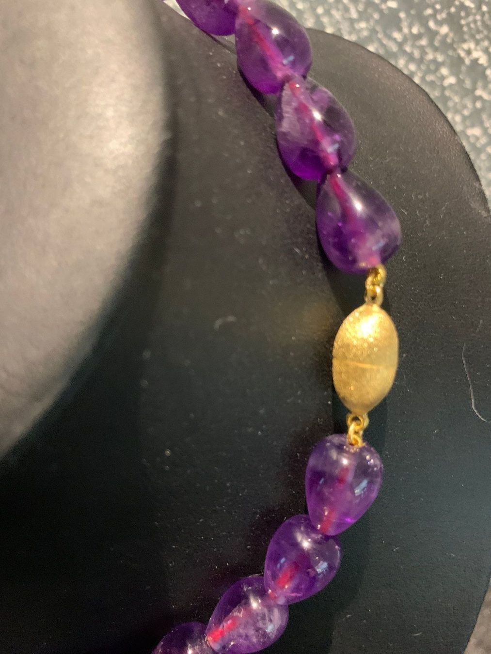 Catenine: Halskette Edelstein Amethyst, Herzform – Nuovo (secondo la descrizione) da Uznach venduto da acs22 2