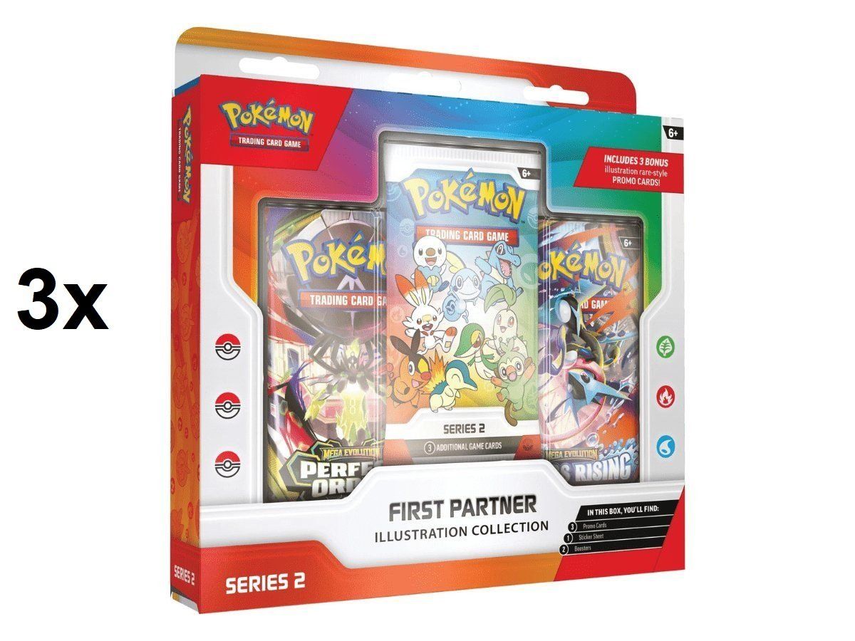 Pokémon Carte collezionabili: 3x Pokémon First Partner Illustration Collection Series 2 EN – Nuovo e nell'imballaggio originale da Gossau SG venduto da Bummelz 2