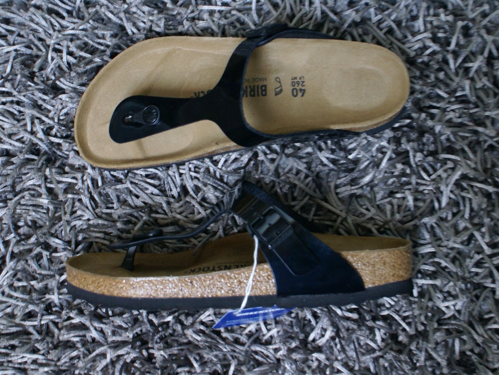 Birkenstock Scarpe da donna: Birkenstock, Gizeh, Gr. 40, schwarz, NEU – Nuovo e nell'imballaggio originale da Wattwil venduto da glueck 2