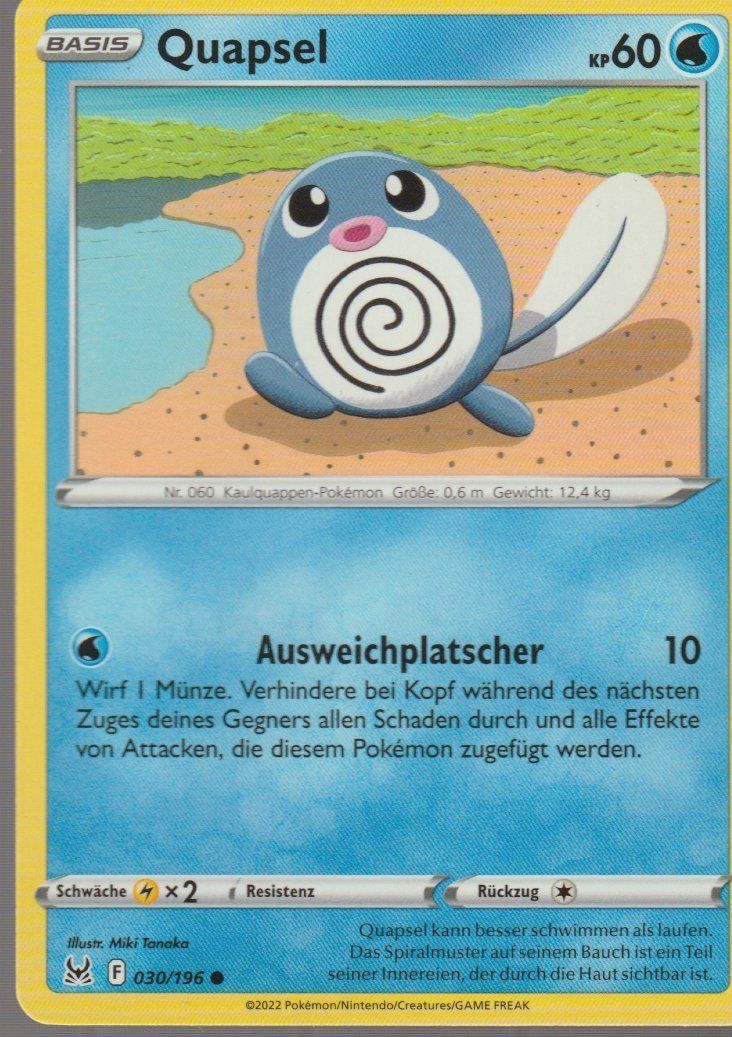 Pokémon Carte collezionabili: TCG POKEMON Verlorener Ursprung DE LOR 030 Quapsel – Nuovo (secondo la descrizione) da Vezia venduto da Aquarius_Age