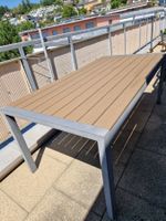 Gartentisch Metallgestell L180 cm B90 cm H74cm