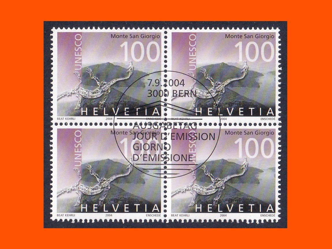 Alle Briefmarken: Viererblock "UNESCO"  (2004) – Neu (gemäss Beschreibung) aus Dübendorf von Jumbo1990