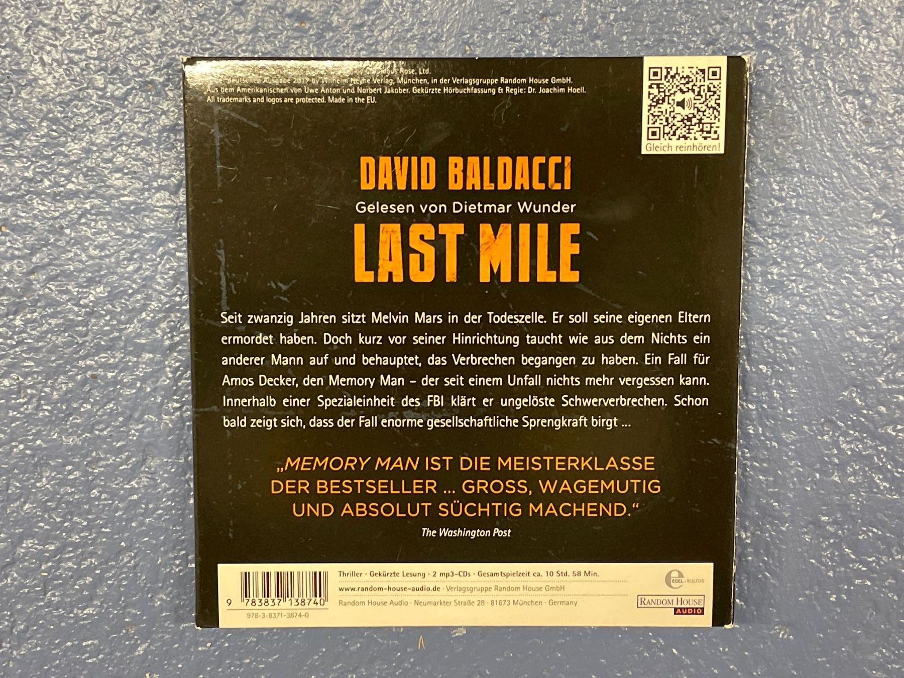 Hörbücher: [CD] DAVID BALDACCI - Last Mile – Gebraucht aus Frasnacht von DiskSelection 1
