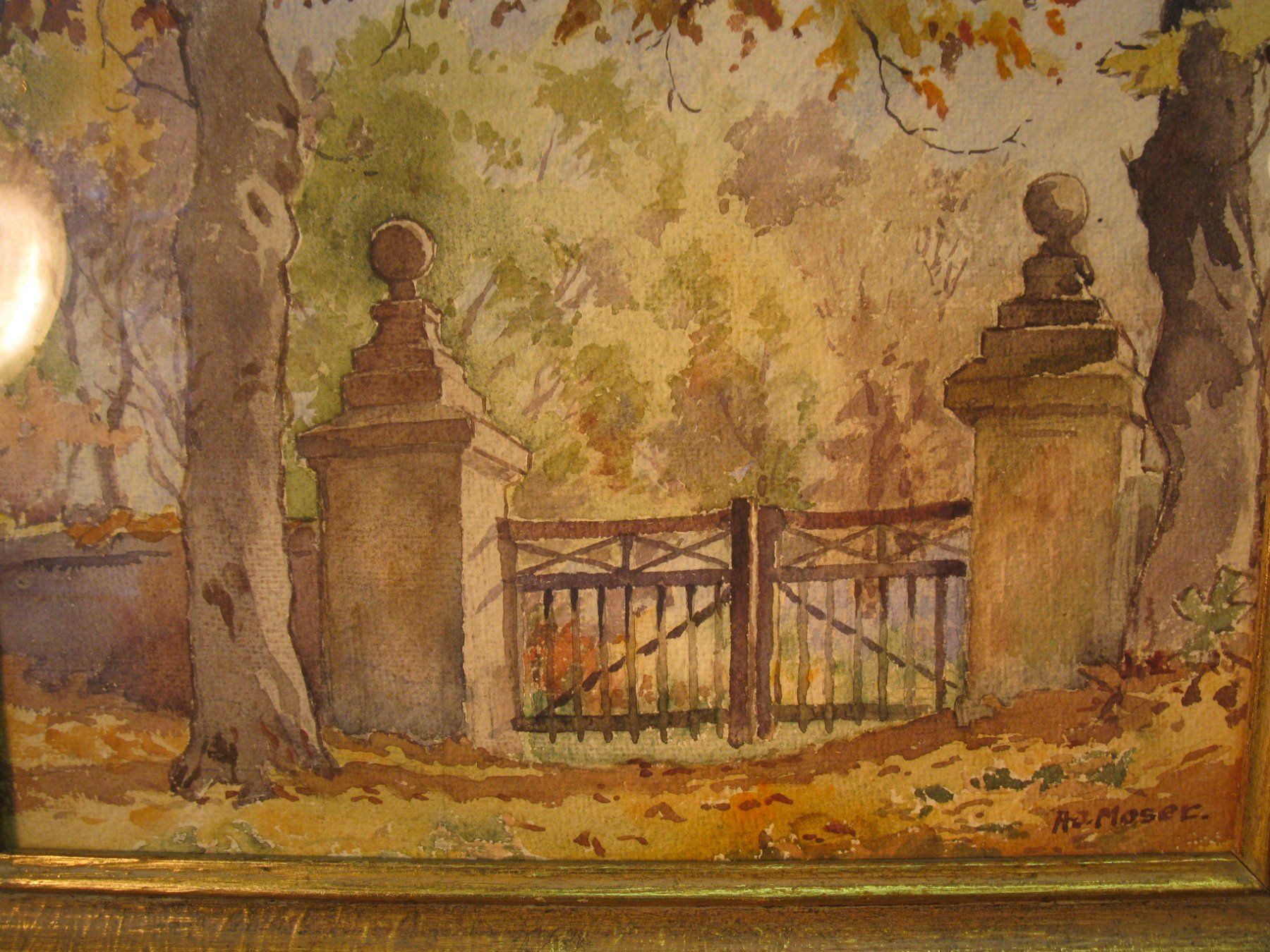Gemälde: Feines Aquarell von Moser Adolf Bern – Gebraucht aus Altstätten von antikundart 4