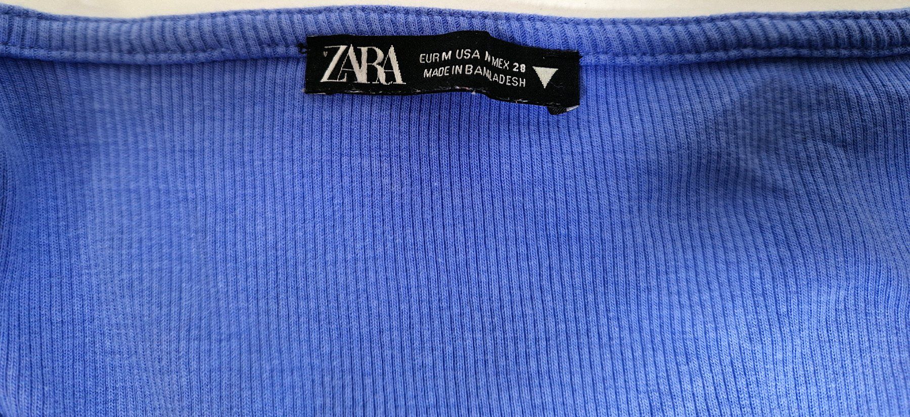 Zara Tops: ZARA Croptop blau M – Gebraucht aus Zollikofen von Restwert_Zollikofen 2