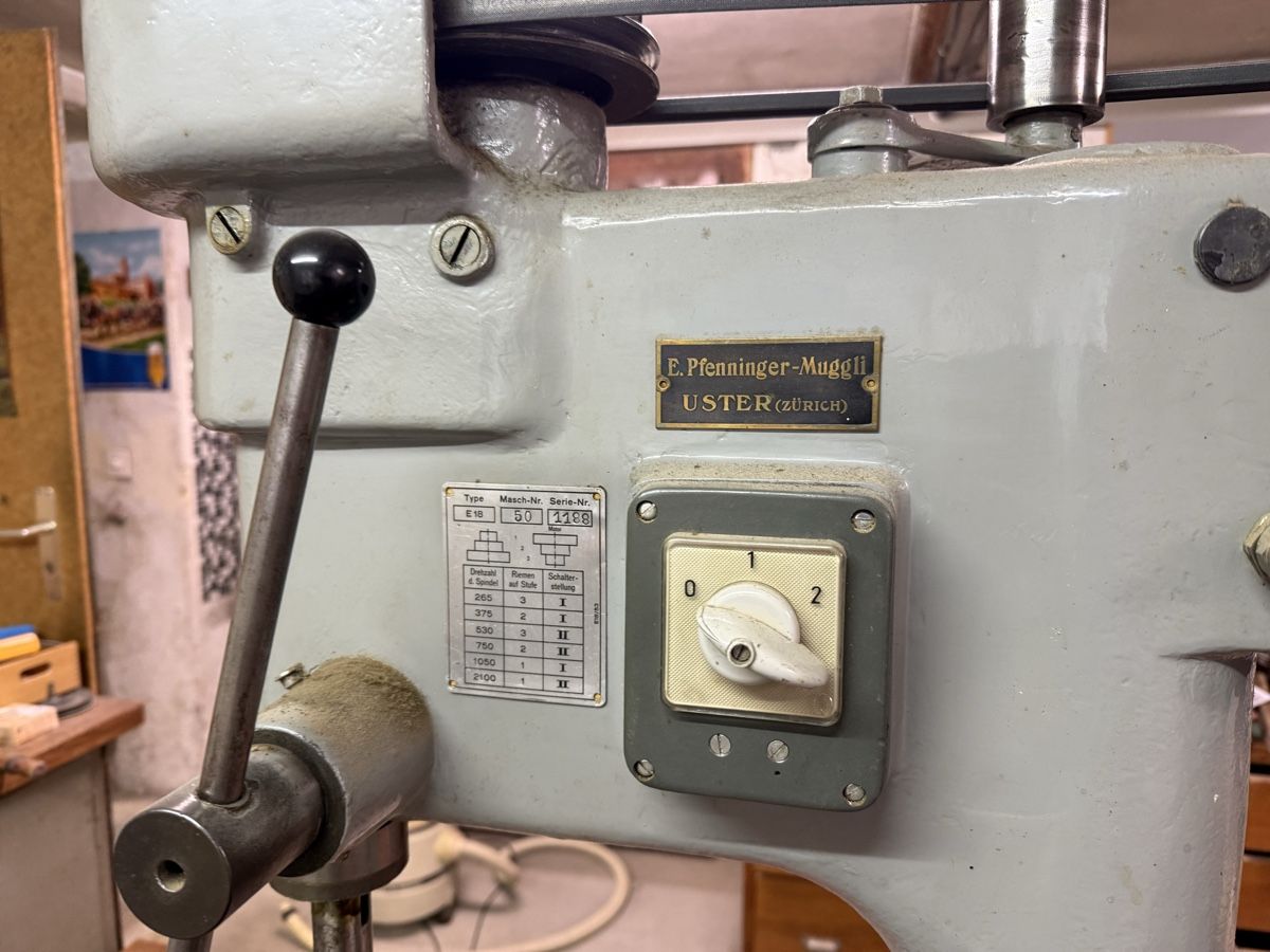 Trapani: Standbohrmaschine Pfenninger-Muggli – Usato da Wil SG venduto da Beerman 1