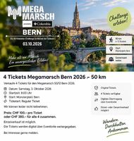 4 Tickets Megamarsch Bern 2026  50 km / 12 Std.
