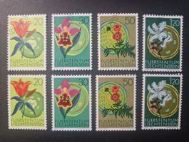 FL 456 - 459   gestempelt  + postfrisch**