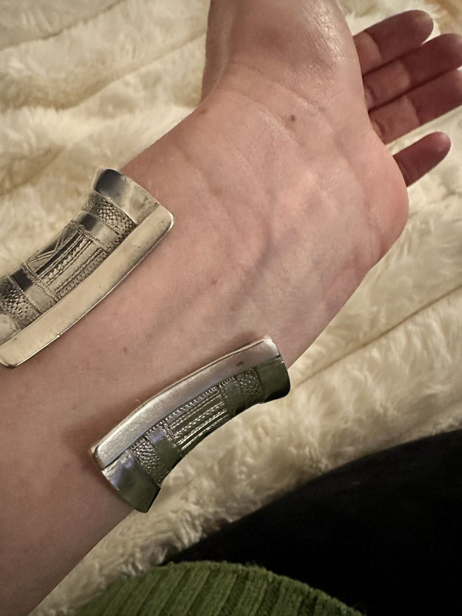 Armbänder & -reifen: Bracelet manchette argent massif Style ethnique chic – Neu (gemäss Beschreibung) aus Versoix von sne_zx2d 3