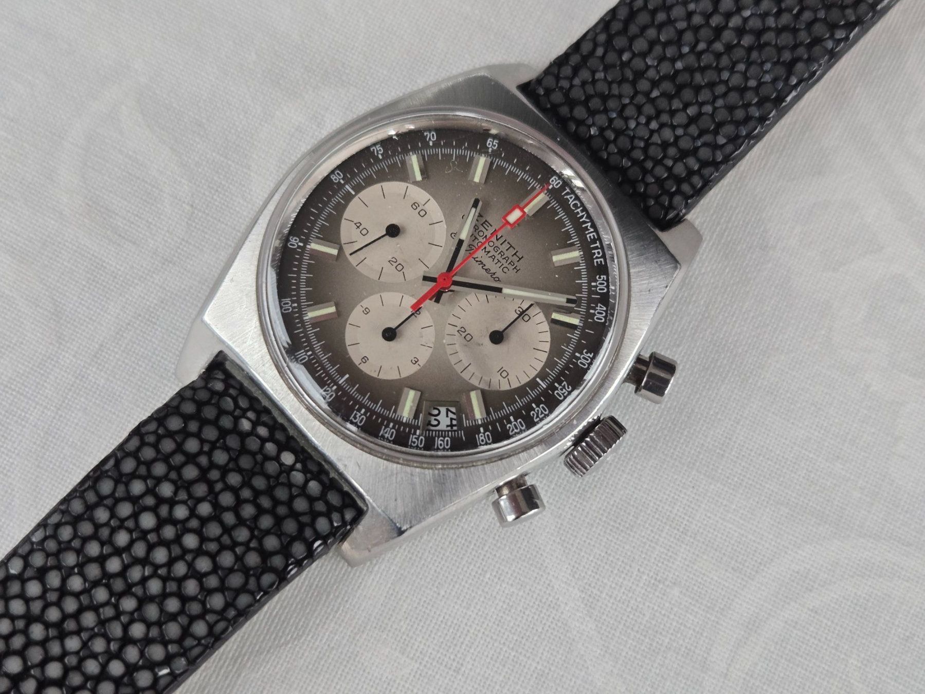 Zenith Orologi: Zenith El-Primero Vintage Chronograph A 385 – Usato da Chabrey venduto da Horology