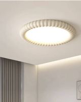 Moderne LED-Deckenleuchte Ripple Halo 40 cm Beige Warmweiß