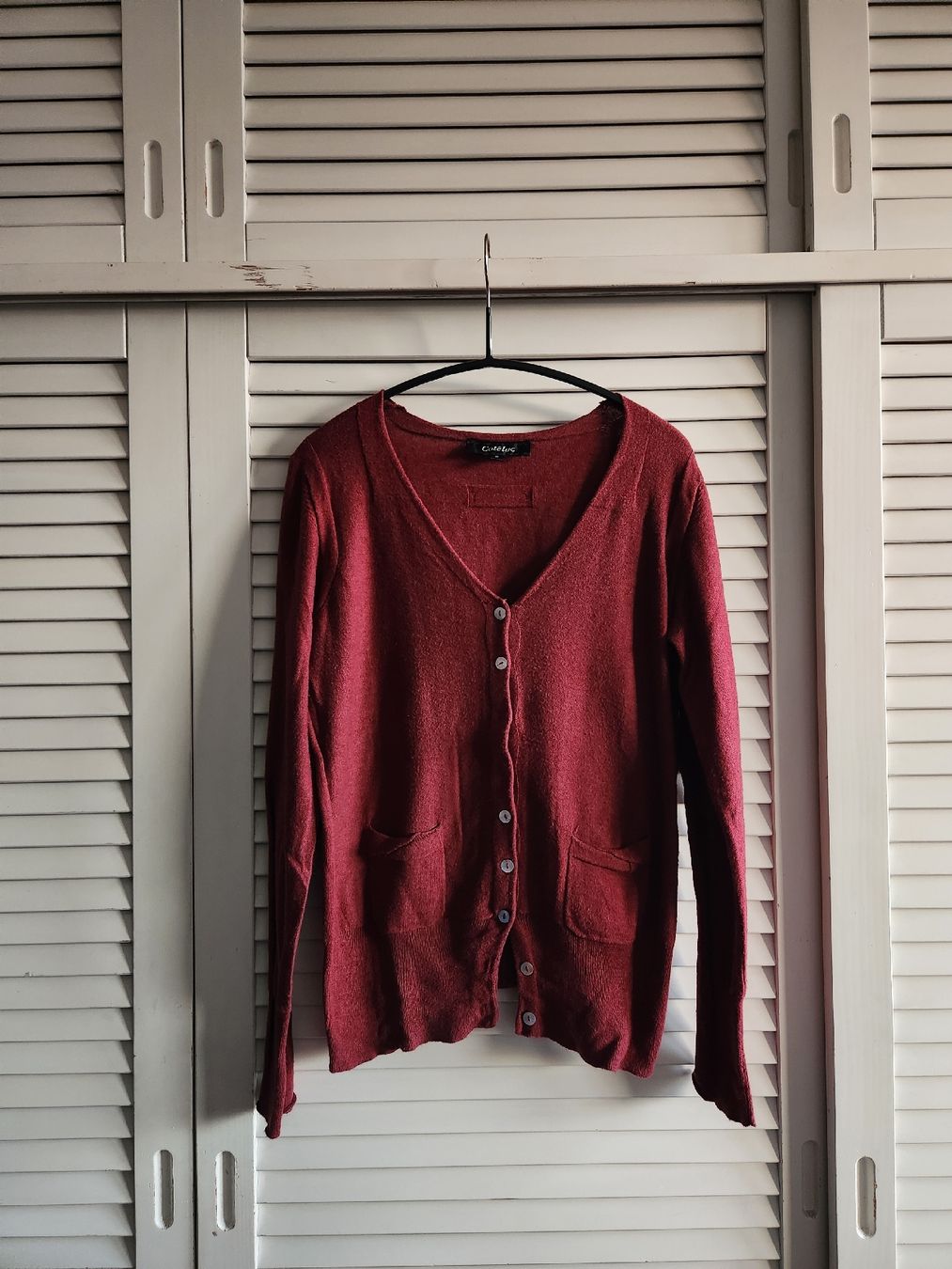 Pullover & Sweatshirts: Cotélac cardigan rouge rouille T.0 – Gebraucht aus Lausanne von man_rw9q
