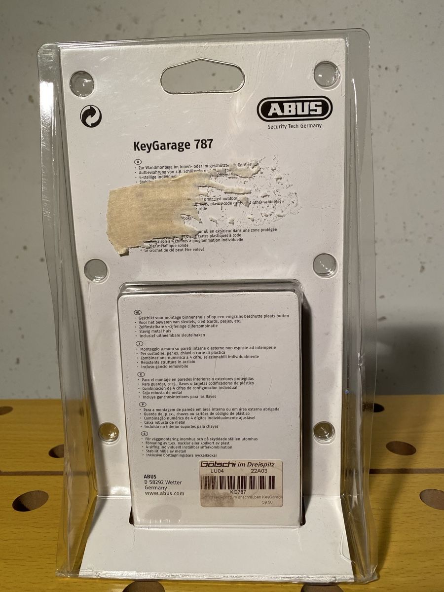 Chiavi: ABUS Schlüsselsafe KeyGarage 787 NEU – Nuovo e nell'imballaggio originale da Volketswil venduto da Ahot 3